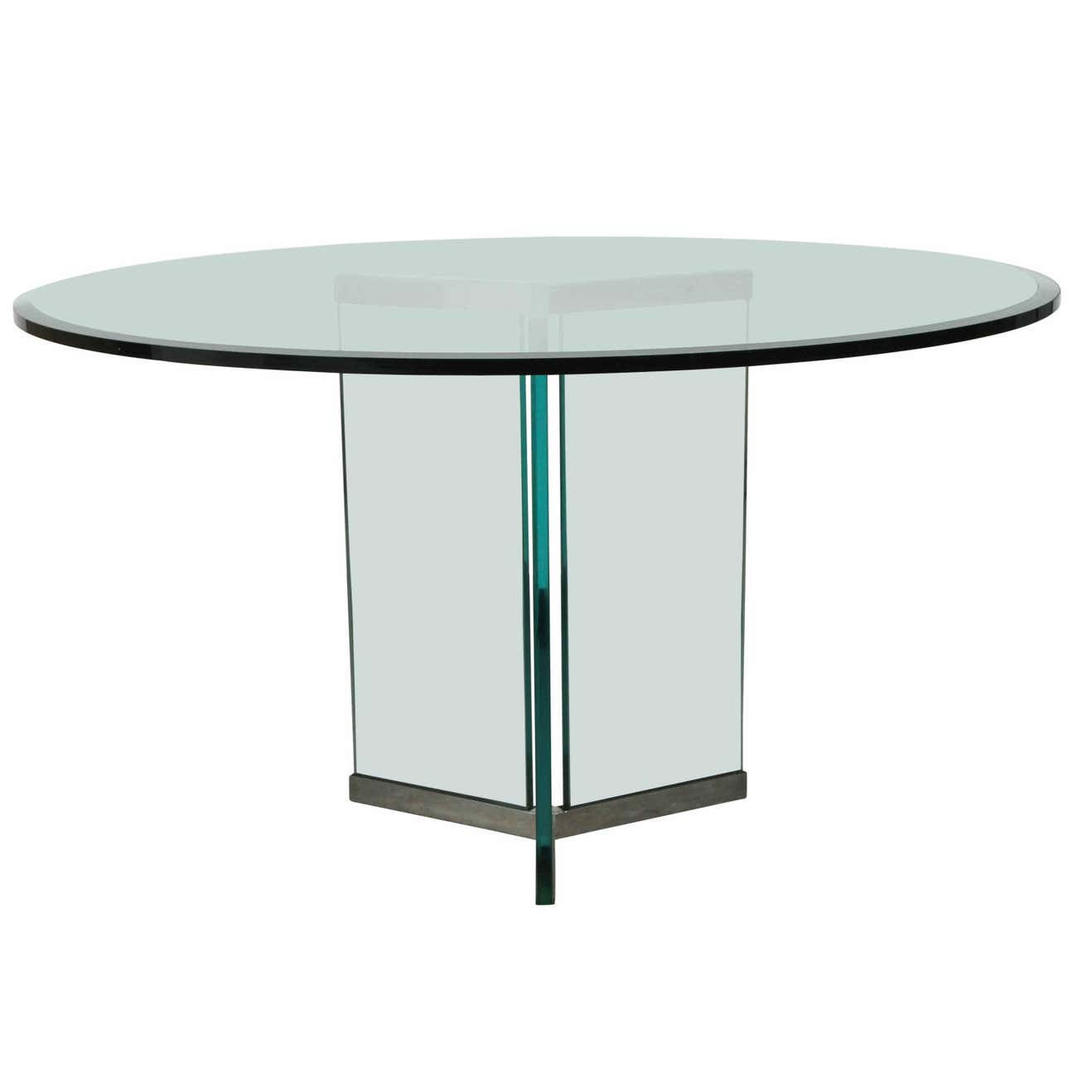 Triangular Base Dining Table by Pace For Sale at 1stDibs | triangular ...
