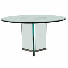 Triangular Base Dining Table by Pace