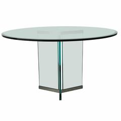 Triangular Base Dining Table by Pace 6
