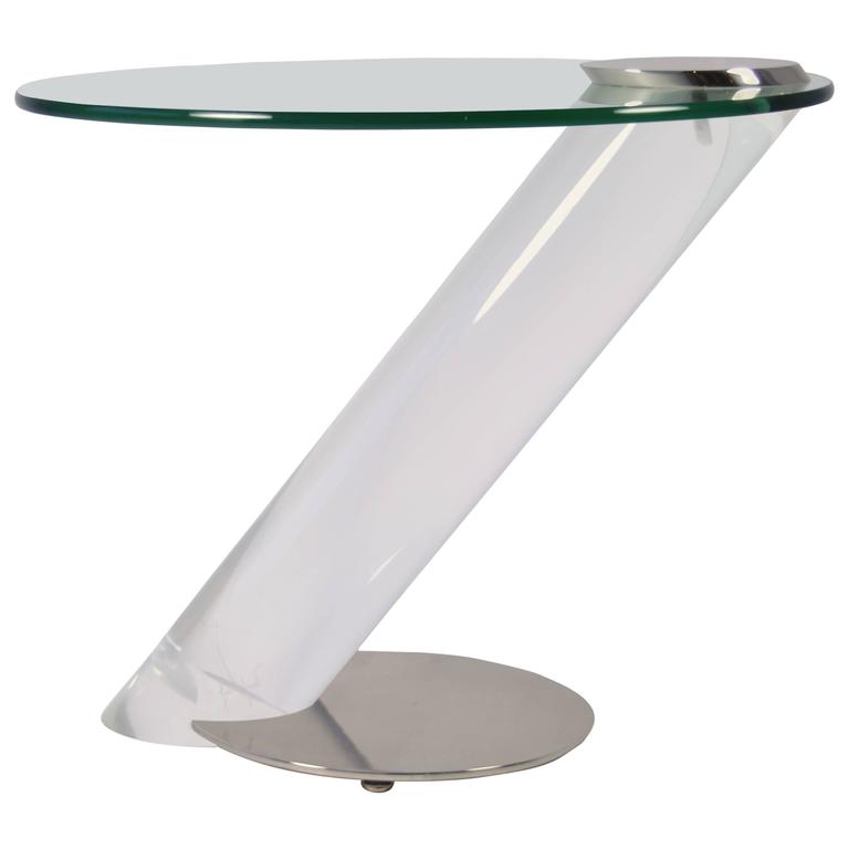 Lion In Frost Cantilever Side Table At 1stdibs