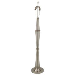 1940s French Art Deco Frosted Glass Floor Lamp 5
