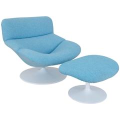1960s Easy Chair and Footstool by Artifort