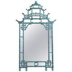 Todd Alexander Romano Faux Bamboo"Pagoda" Mirror