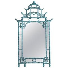 Todd Alexander Romano Faux Bamboo"Pagoda" Mirror 