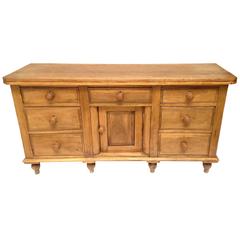 French Pine Sideboard Cabinet
