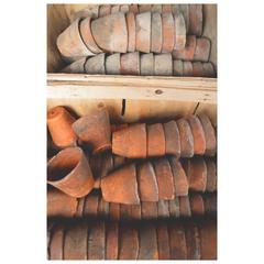 Used Group of 225 French Terracotta Seedling Pots, circa 1900