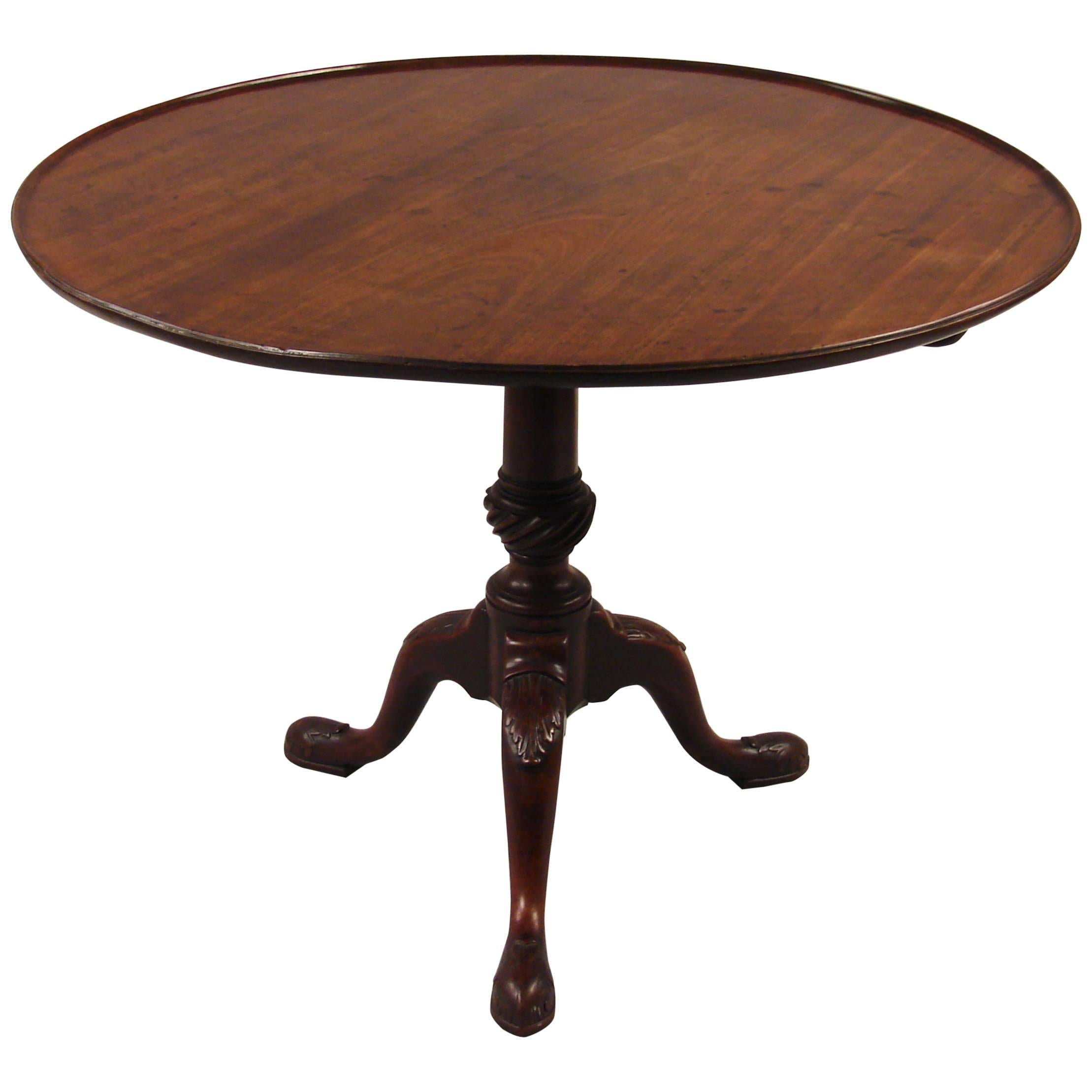 George II Mahogany Dish-Top Table of Large Scale