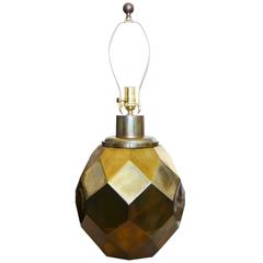 Faceted Brass Chapman Table Lamp