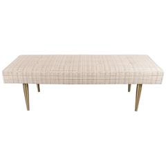 Sophisticated Mid-Century Modernist Bench by Milo Baughman for Thayer Coggin