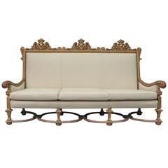 19th Century French Gilded Sofa