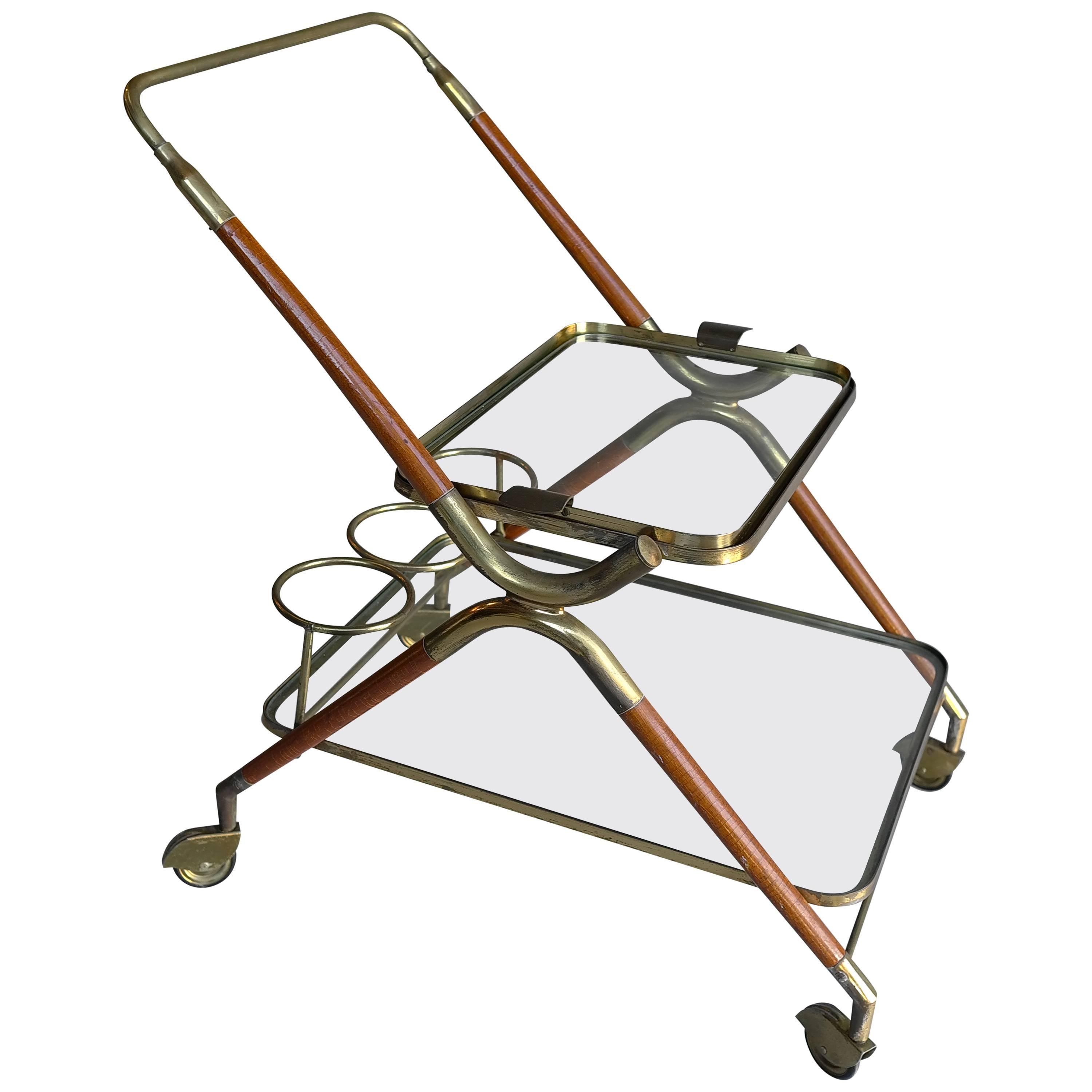 Cesare Lacca Bar Cart, Italy 1950's