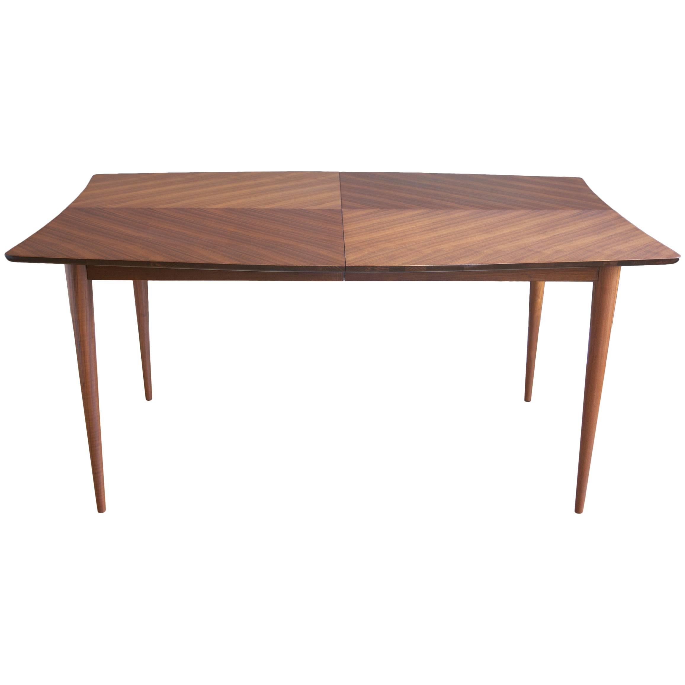Bleached Mahogany Expandable Dining Table by Paul Laszlo 