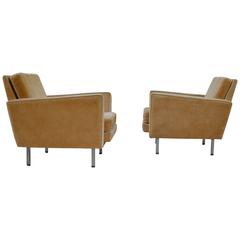 Pair of 'Loose Cushion' Chairs By George Nelson for Herman Miller 