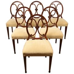 Set of Six Danish Mahogany Side Chairs