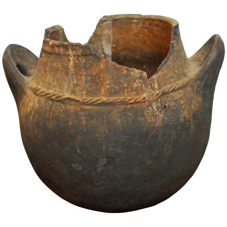 Primitive Kenyan Clay Jar For Sale at 1stdibs