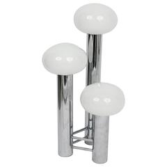 Chrome and Glass Table Lamp 7