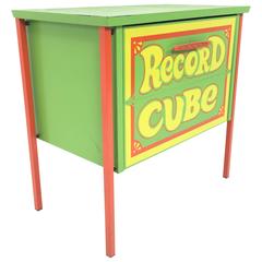 Vintage "Record Cube" Vinyl Album Cabinet