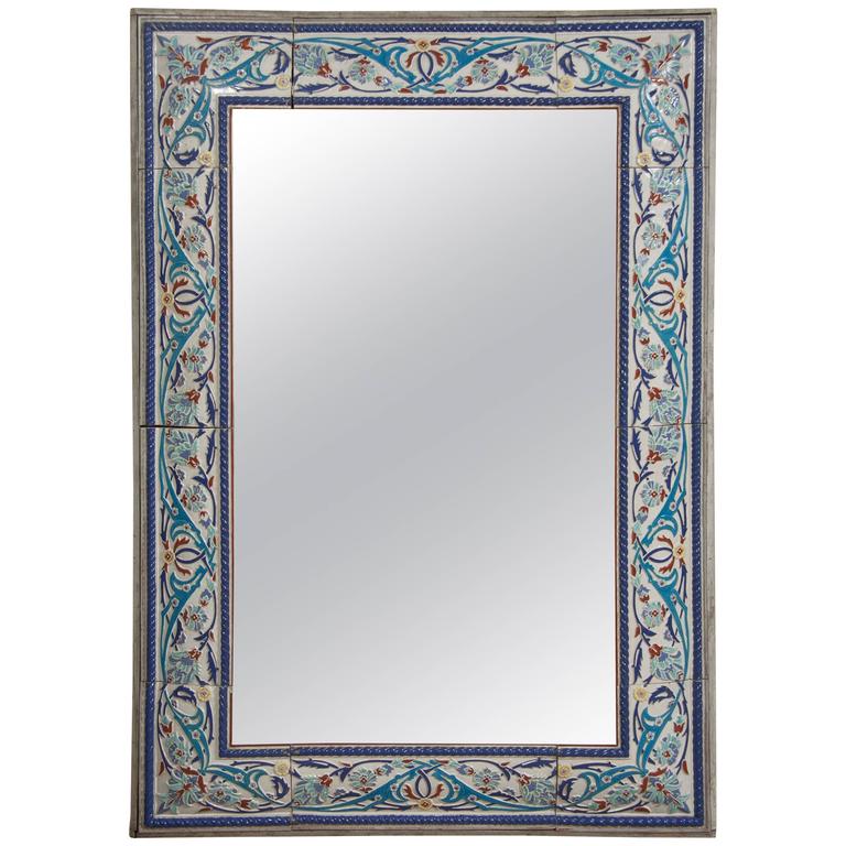 Iznik Style Tile Border Mirror at 1stDibs mirror with tile border