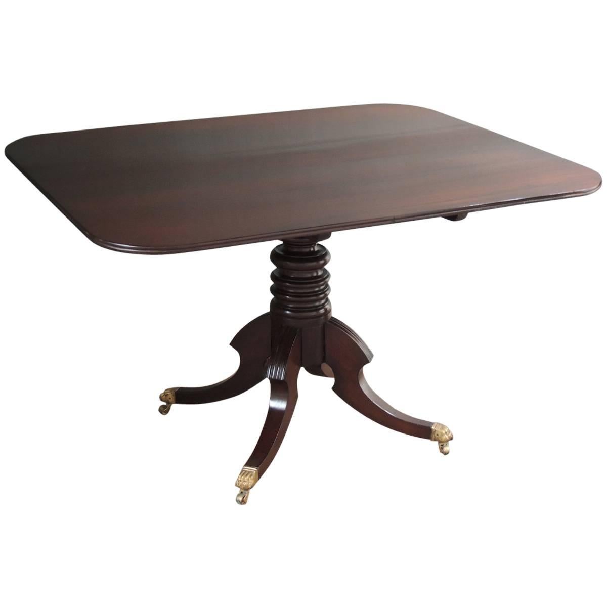 19th Century Jamaican Regency Mahogany Tilt-Top Breakfast Table For Sale