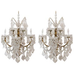 Stunning Pair of Neoclassical Sconces by Baccarat
