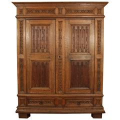 Antique 16th Century French Gothic Armoire