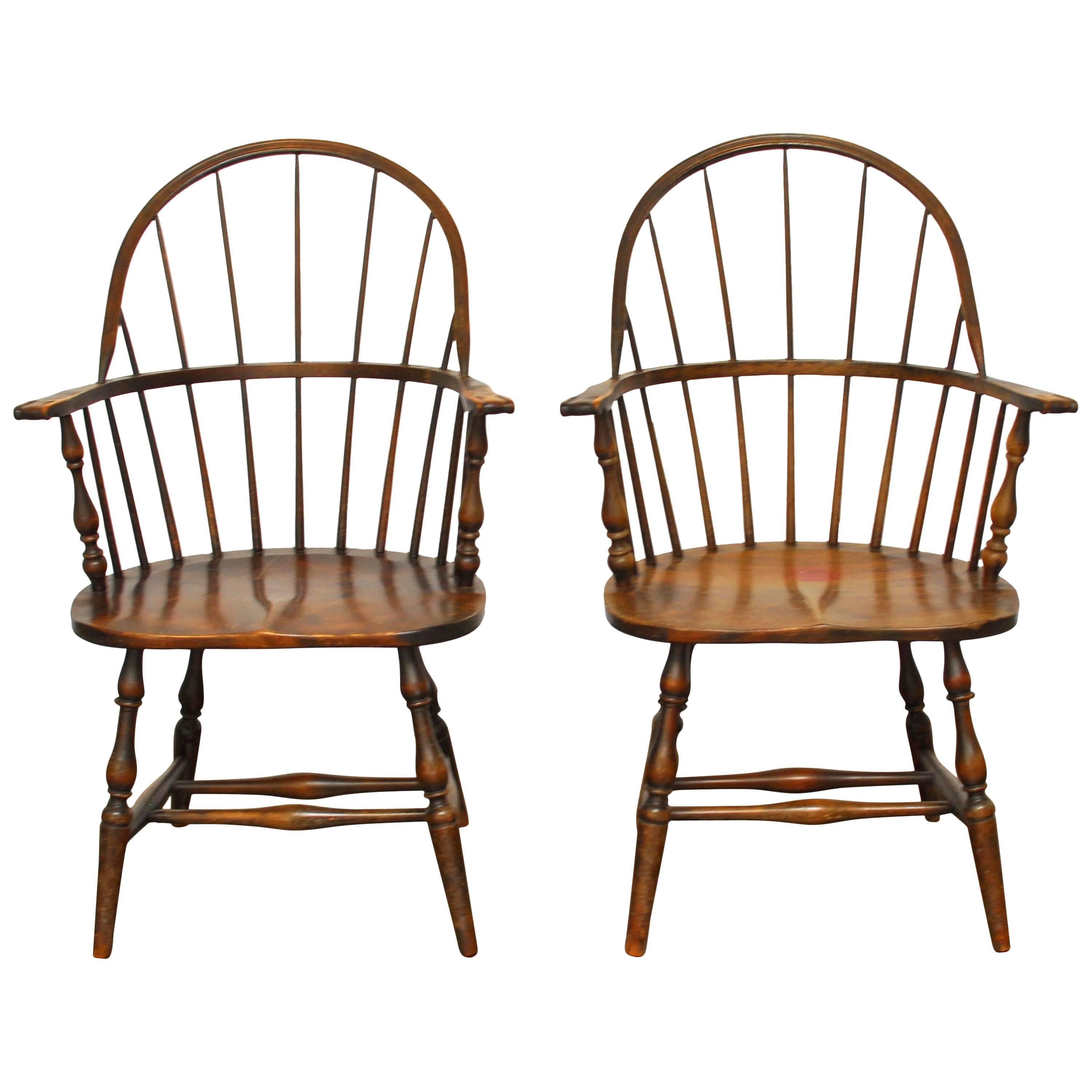 19th Century Sack Back Windsor Chairs