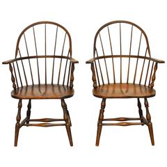 Used 19th Century Sack Back Windsor Chairs