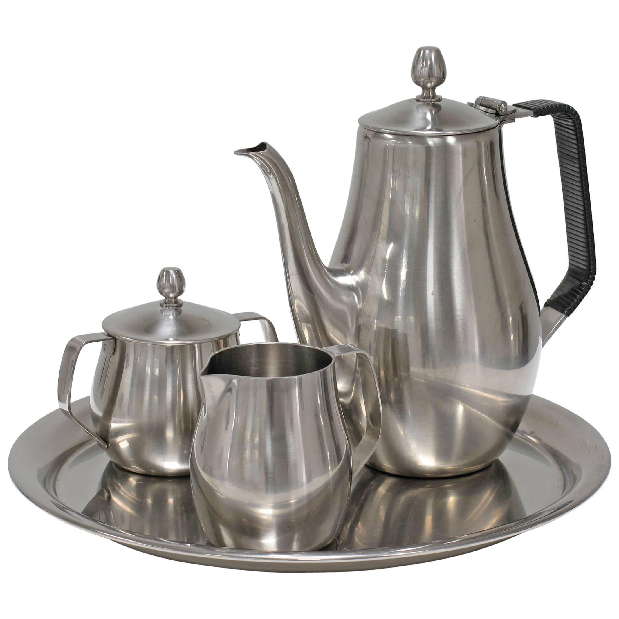 Stainless Steel Serving Set by Reed & Barton, 1960s For Sale