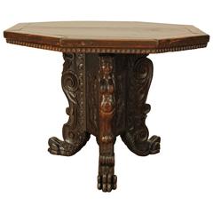 Italian Renaissance Walnut Center Table, Late 16th-Early 17th Century