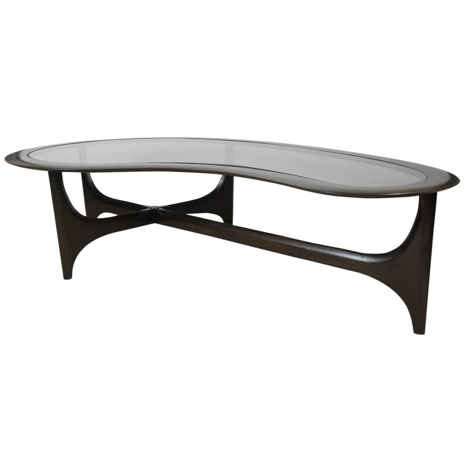 Adrian Pearsall Boomerang Coffee Table In Black At 1stdibs