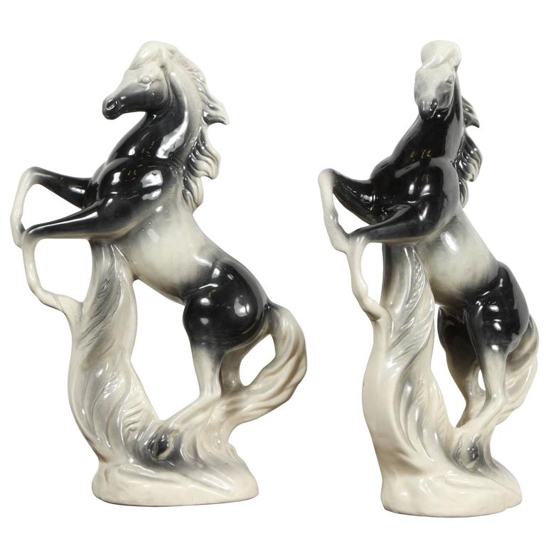 1950s Large Ceramic Horse Statues at 1stDibs ceramic horse figurines