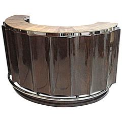 French Art Deco Christian Krass Demilune Bar
