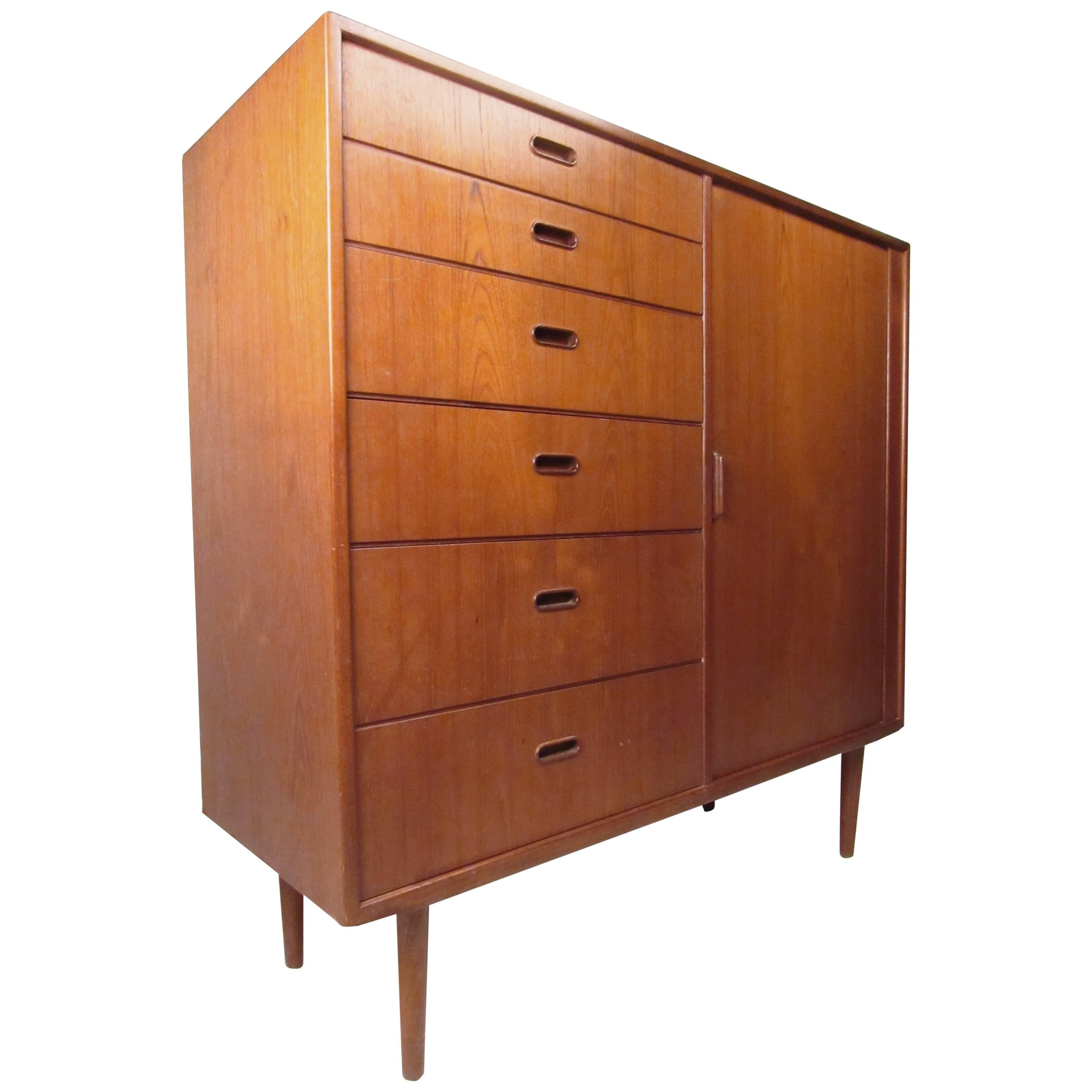 Tall Teak Gentleman's Chest by Falster