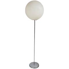 Chrome Globe Floor Lamp