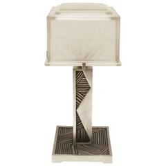 French Art Deco Table Lamp Signed by Sabino 2