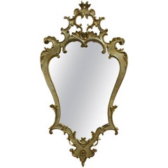 LaBarge Silvered Giltwood Rococo Mirror