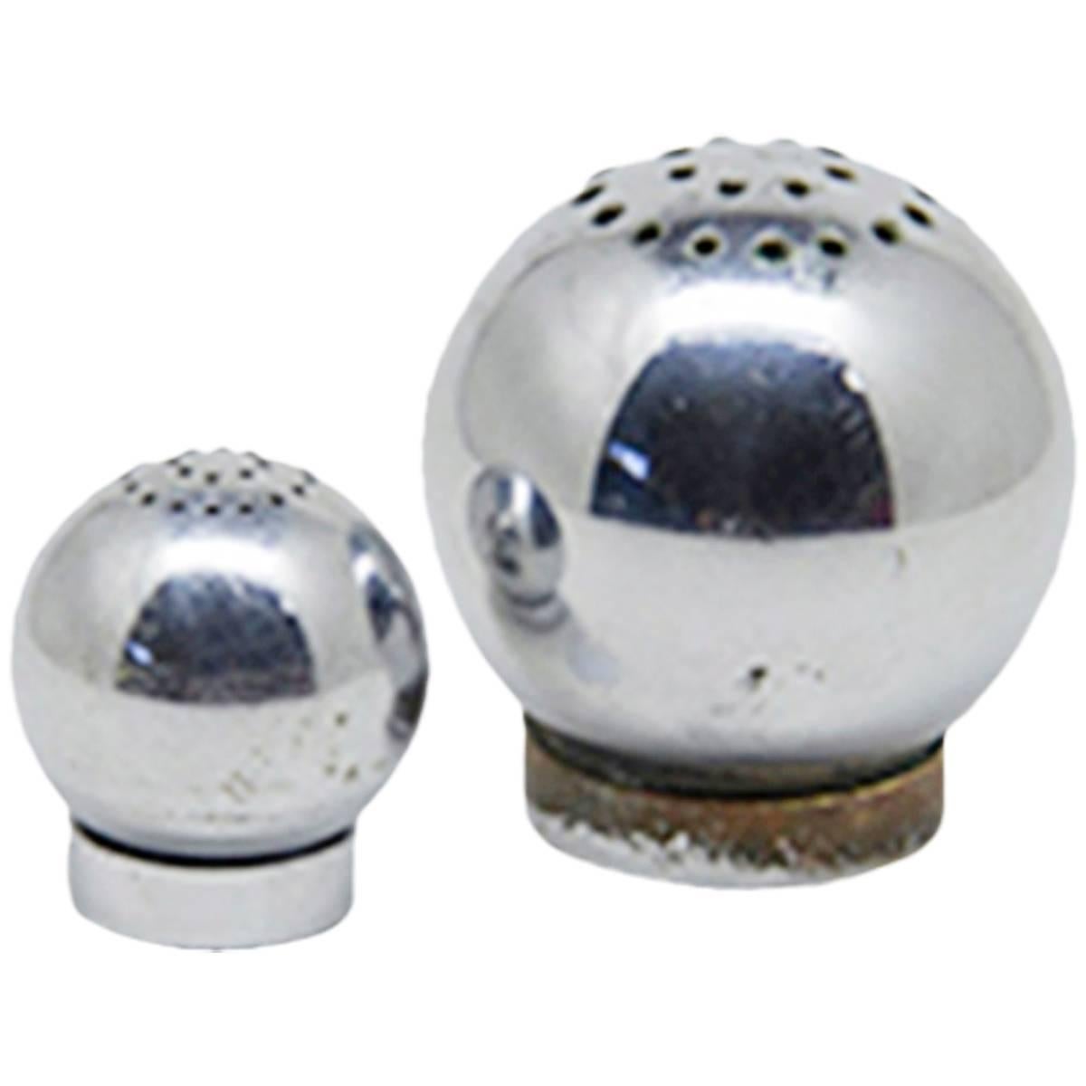 Russel Wright for Chase Brass and Copper Co. Salt and Pepper Shakers, circa 1935