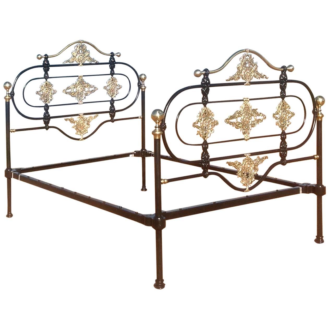 Cast Iron and Brass Moroccan Bed
