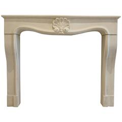 20th Century French Limestone Fireplace Mantel 2