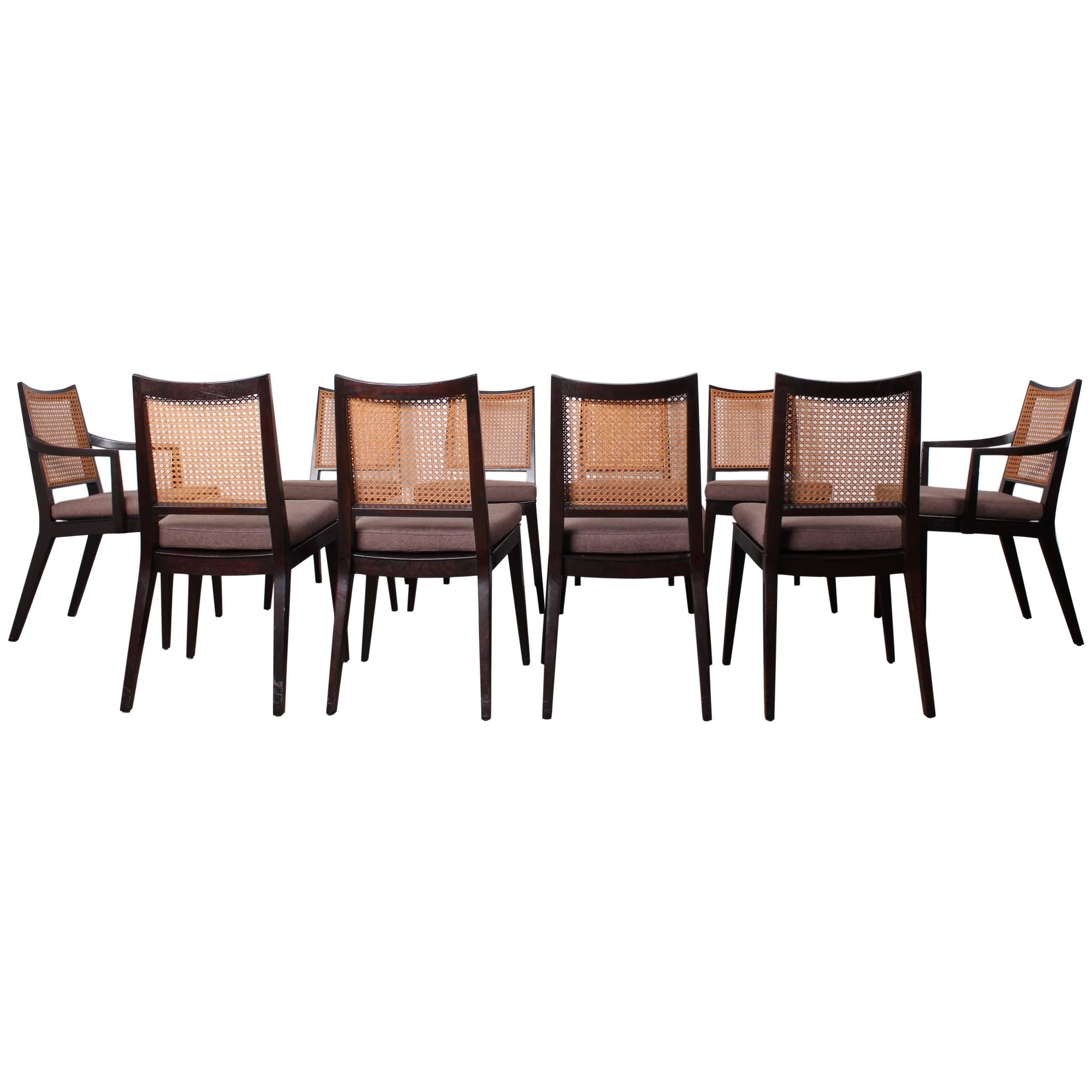Set of Ten Dining Chairs by Edward Wormley for Dunbar