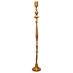 Giacometti Style Pomme De Pin Gilt Bronze Sculptural Floor Lamp 4
