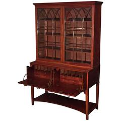 George III Double Secretary Bookcase of Mahogany