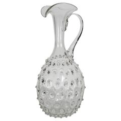 Stunning Mid-Century Modernist Handblown Murano Glass Pitcher