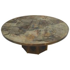 Vintage Signed Philip and Kelvin LaVerne "Chan" Table, Model 142