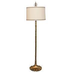 Chapman Cast Brass Vertebrae Floor Lamp, United States, 1976