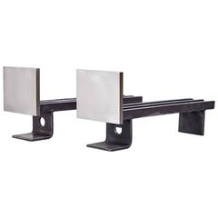 Mid-Century Modern Andirons