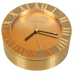 Tiffany & Co Brass Desk Clock 3