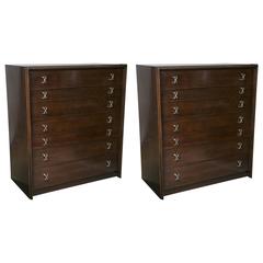 Fabulous Pair of Paul Frankl by John Stuart Commodes or Dressers 1