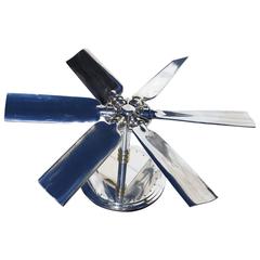 Highly Polished Six Blade Propeller Dining or Conference Table