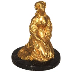 French Gilded Bronze Female Figure